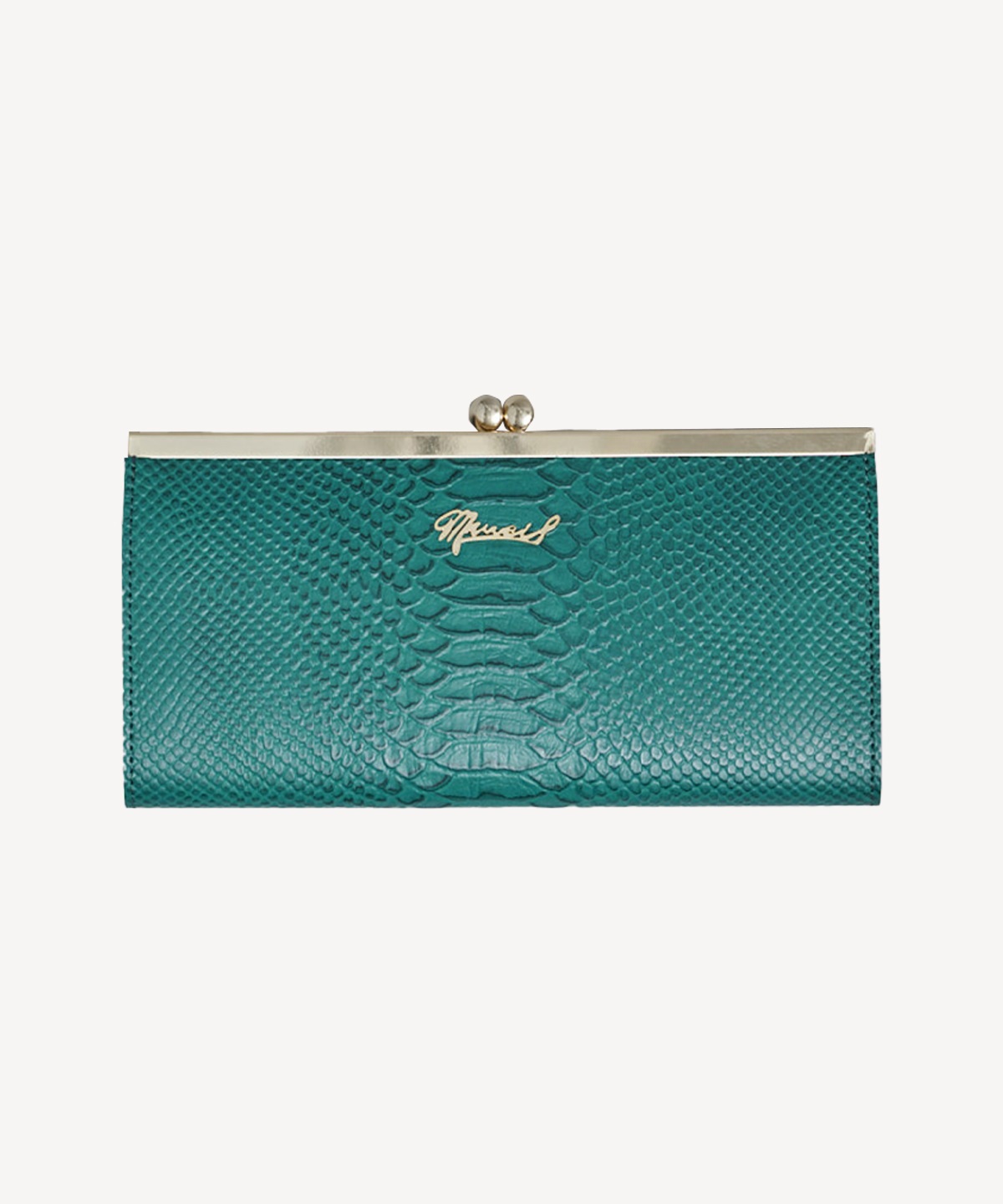 パイソン長財布(green-F)