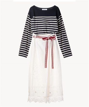 ピローレースワンピース(navy-36)