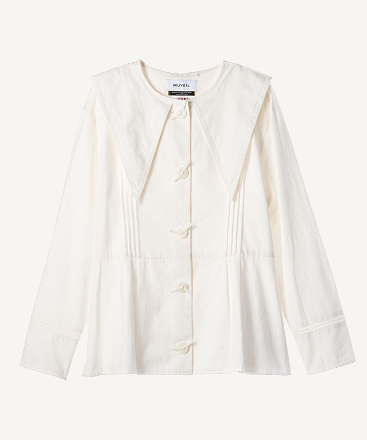 ビッグカラーブラウス(off white-40)