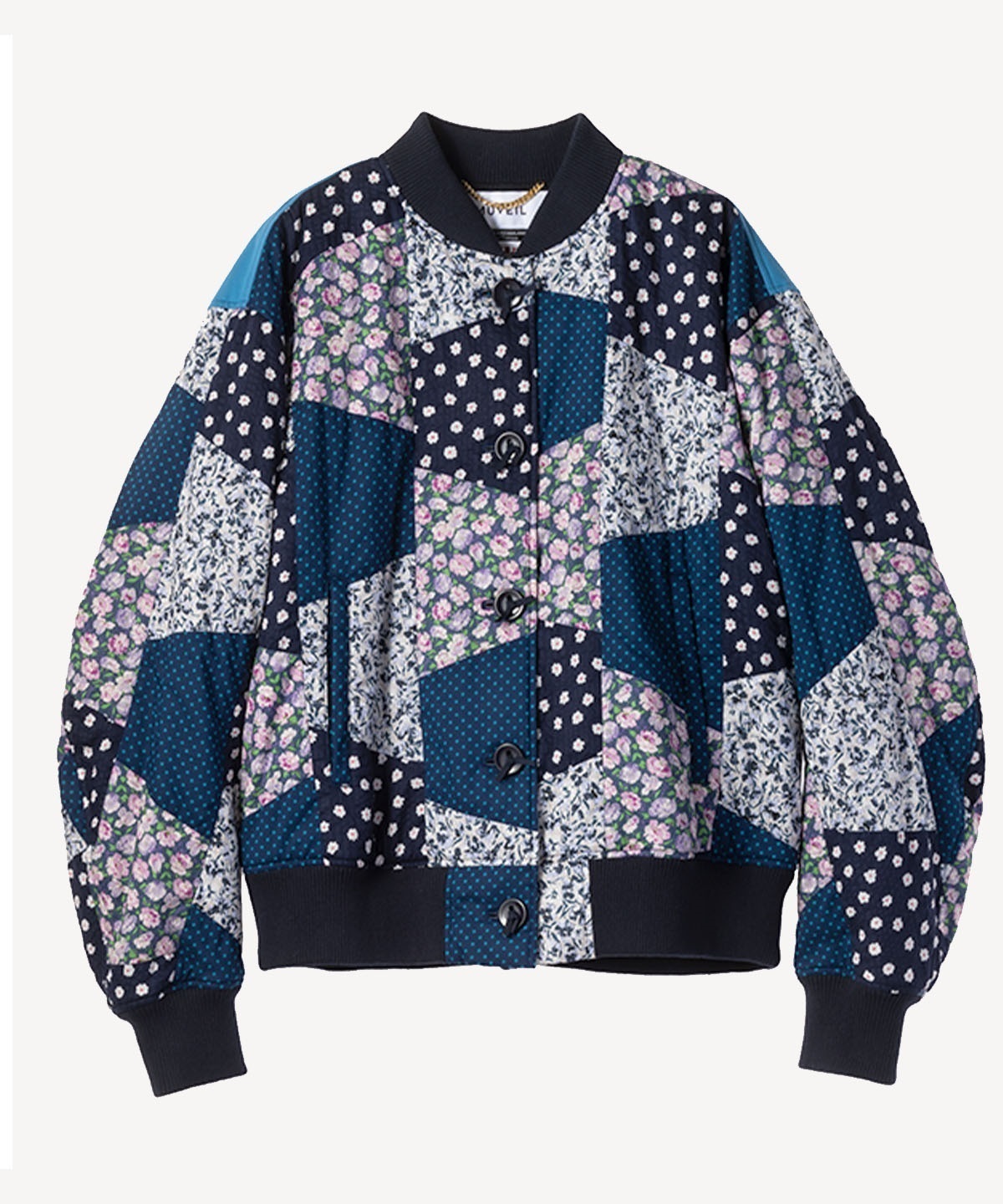 パッチワークブルゾン(navy-40)