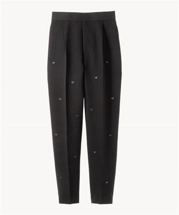 ハートモチーフパンツ(black-36)