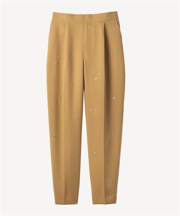 ハートモチーフパンツ(camel-36)