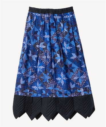 マルチプリントスカート(navy-36)
