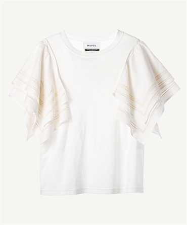 ナプキンレースTシャツ(white-36)