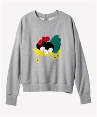 ニワトリ刺繍プルオーバー(gray-36)