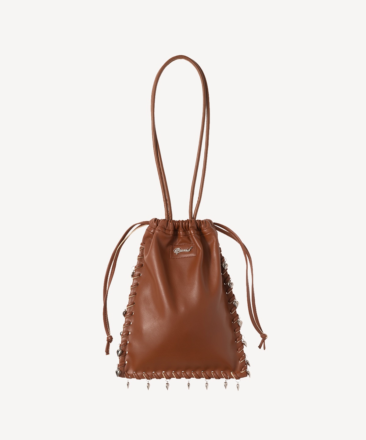 ハートチャームバッグ(brown-F)