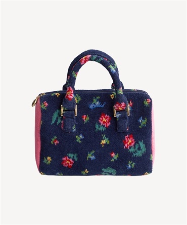 フェイラー別注ハイジフラワーボストンバッグ(navy-F)