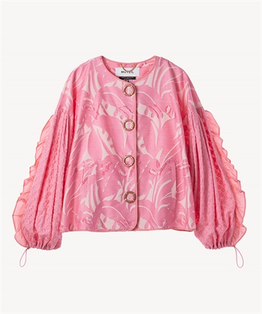 フラワーミックスジャケット(pink-36)