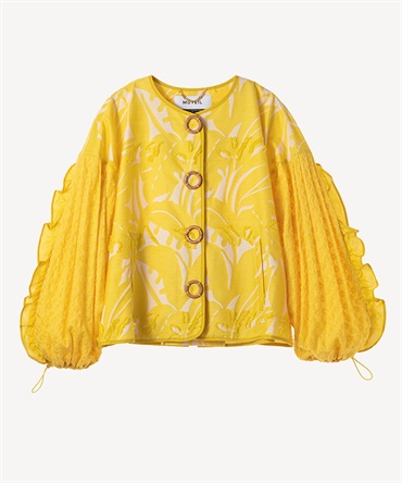フラワーミックスジャケット(yellow-36)