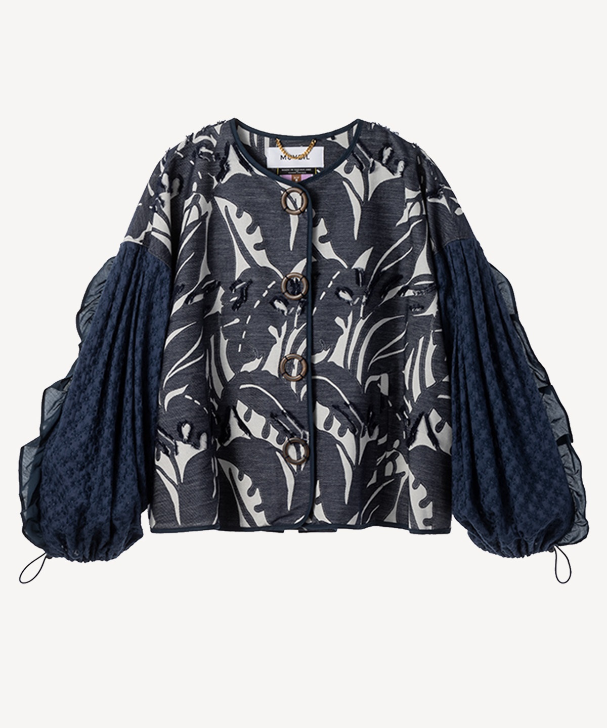 フラワーミックスジャケット(navy-40)