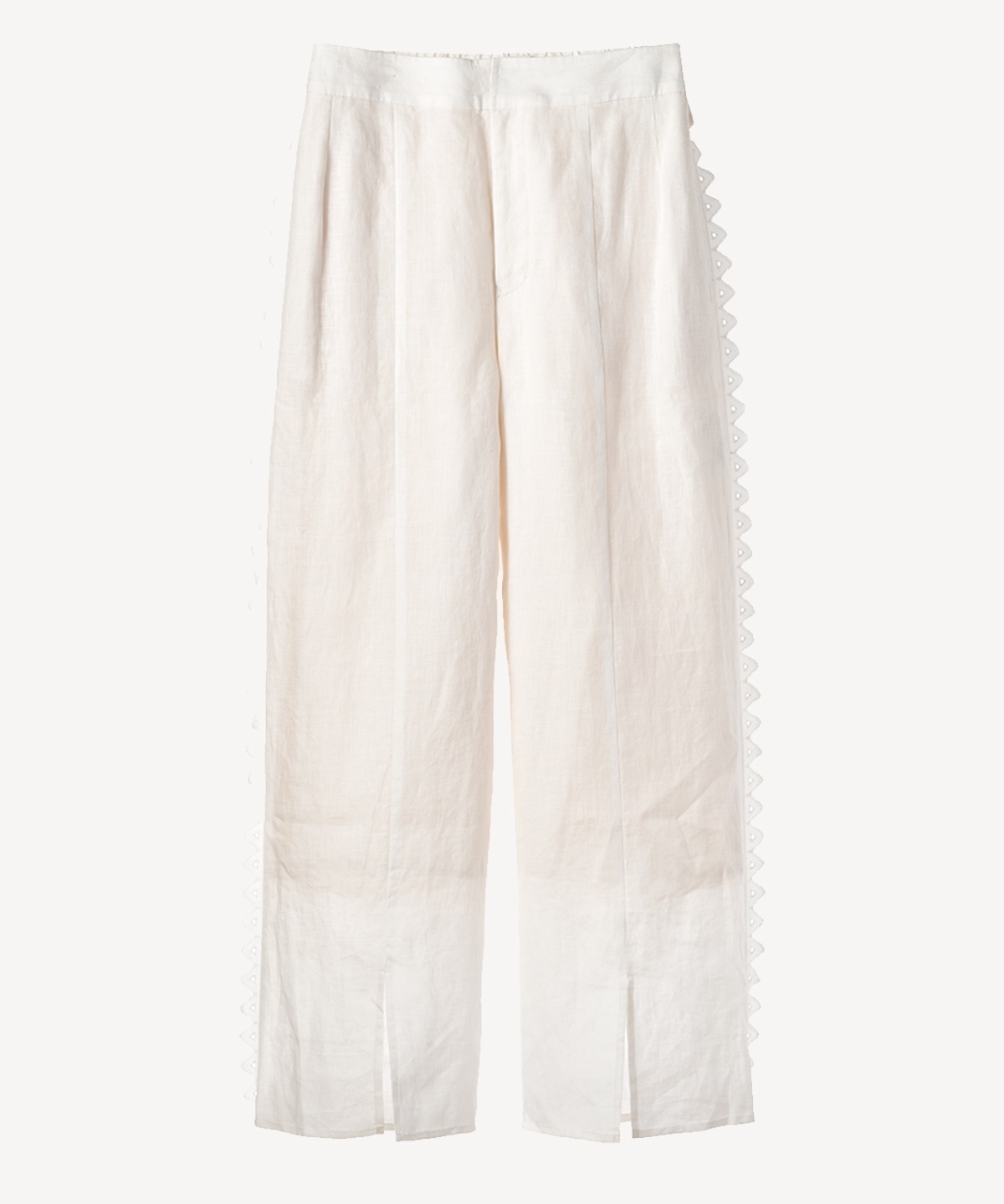 サイドトリムリネンパンツ(white-40)