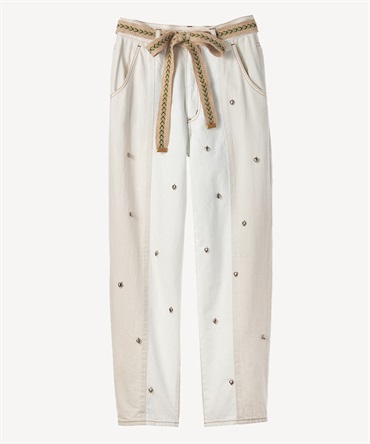 ハートデニムパンツ(white-36)