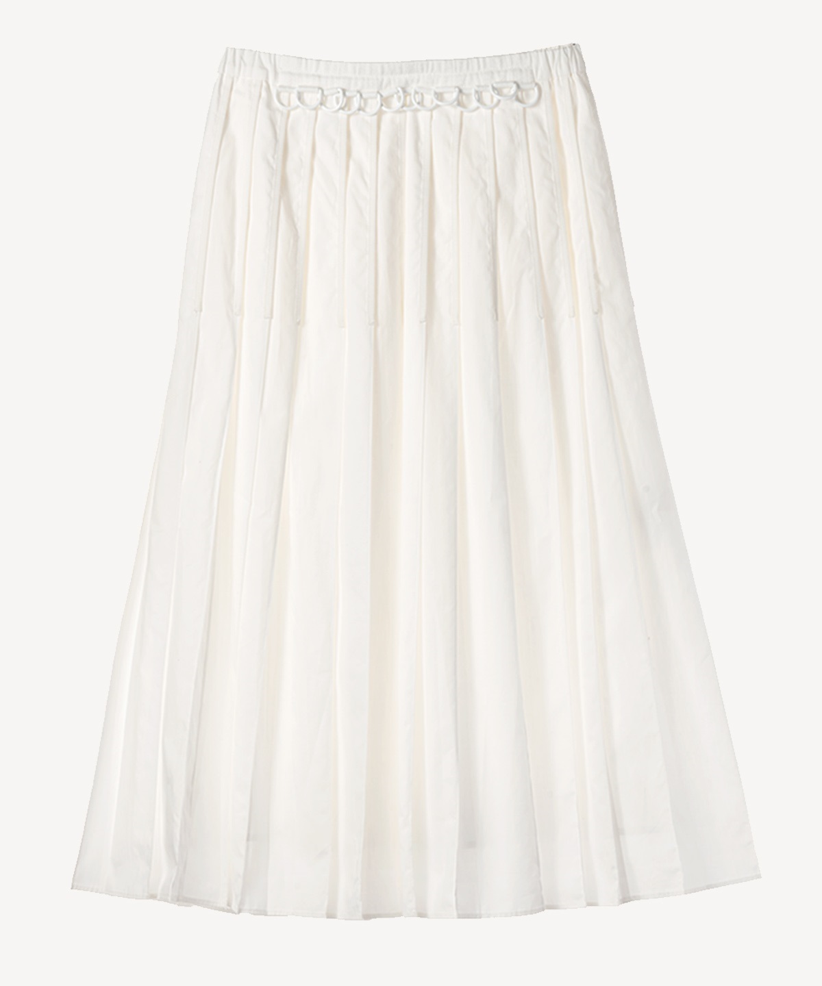 ステッチプリーツスカート(white-40)