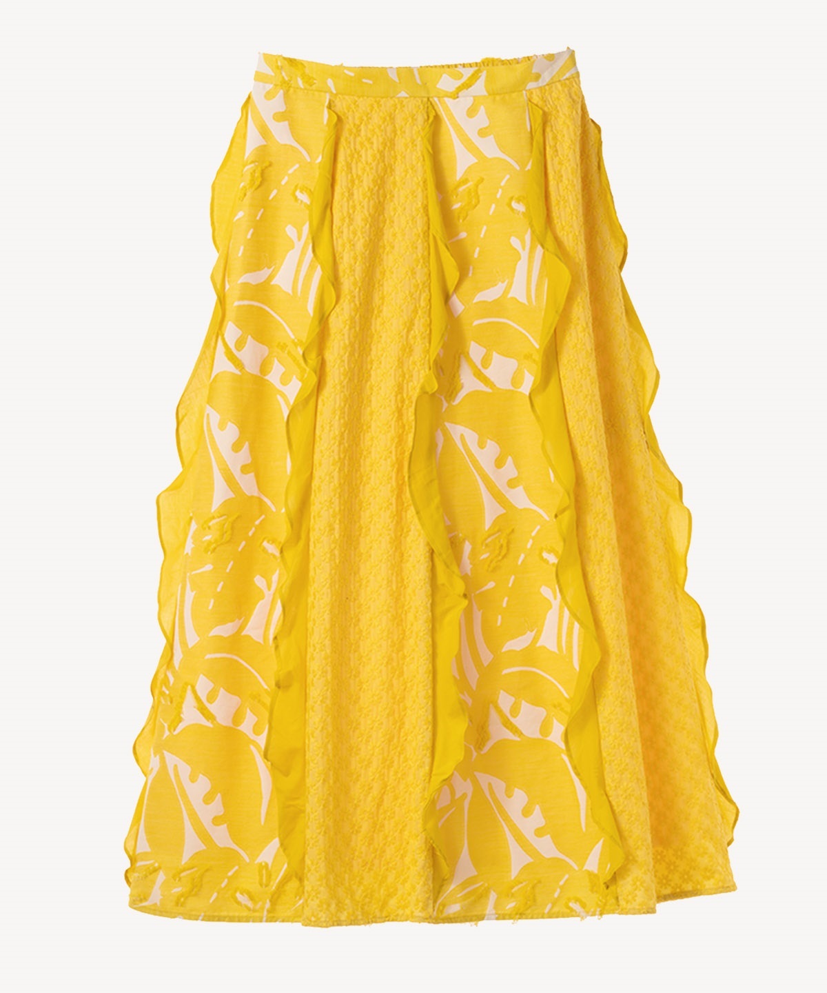 フラワーミックススカート(yellow-36)