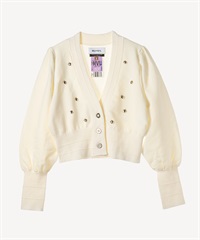 ハートチャームカーディガン(off white-36)