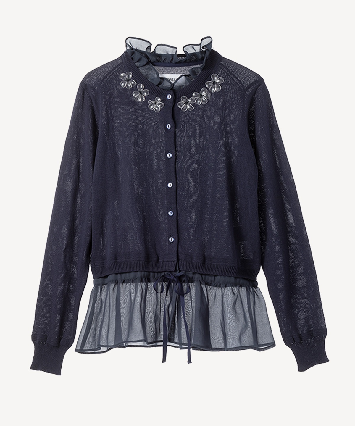 シャツドッキングカーディガン(navy-38)