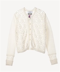 フラワークロシェカーディガン(off white-36)