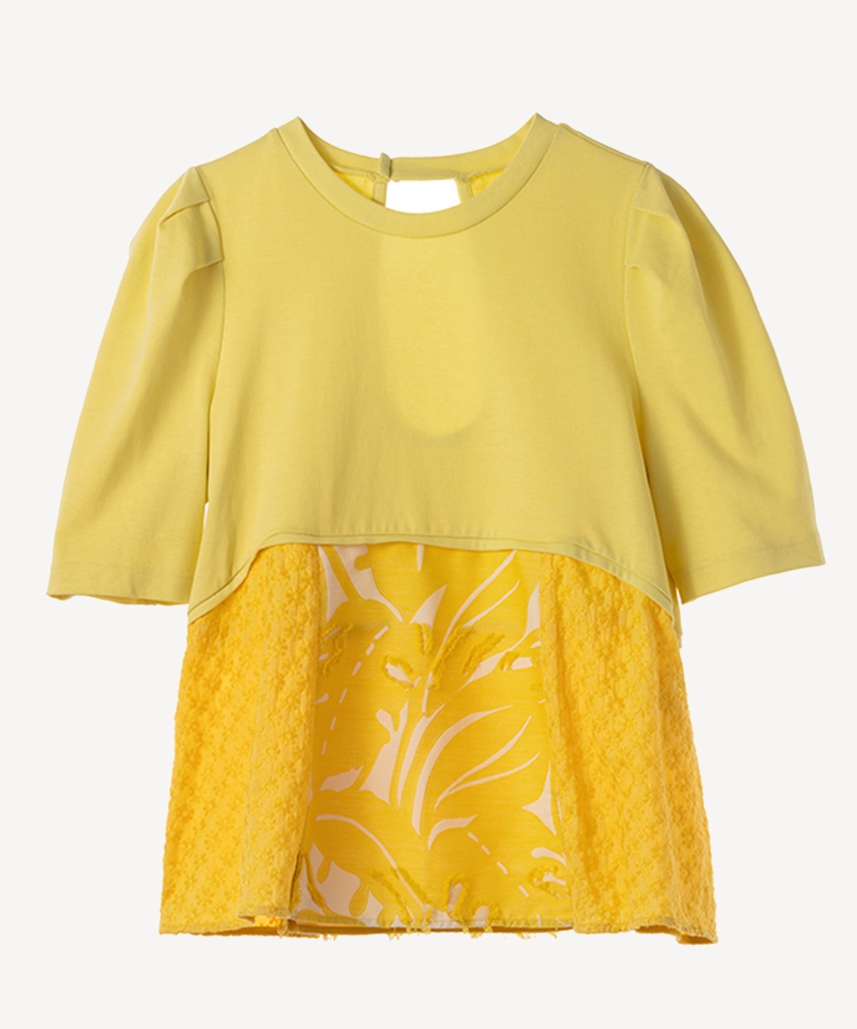 フラワーミックスカットソー(yellow-40)