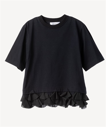 裾モチーフTシャツ(black-36)