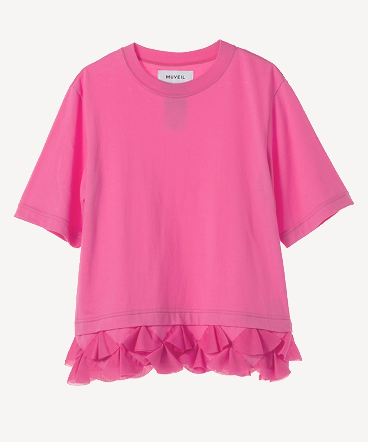 裾モチーフTシャツ(pink-38)