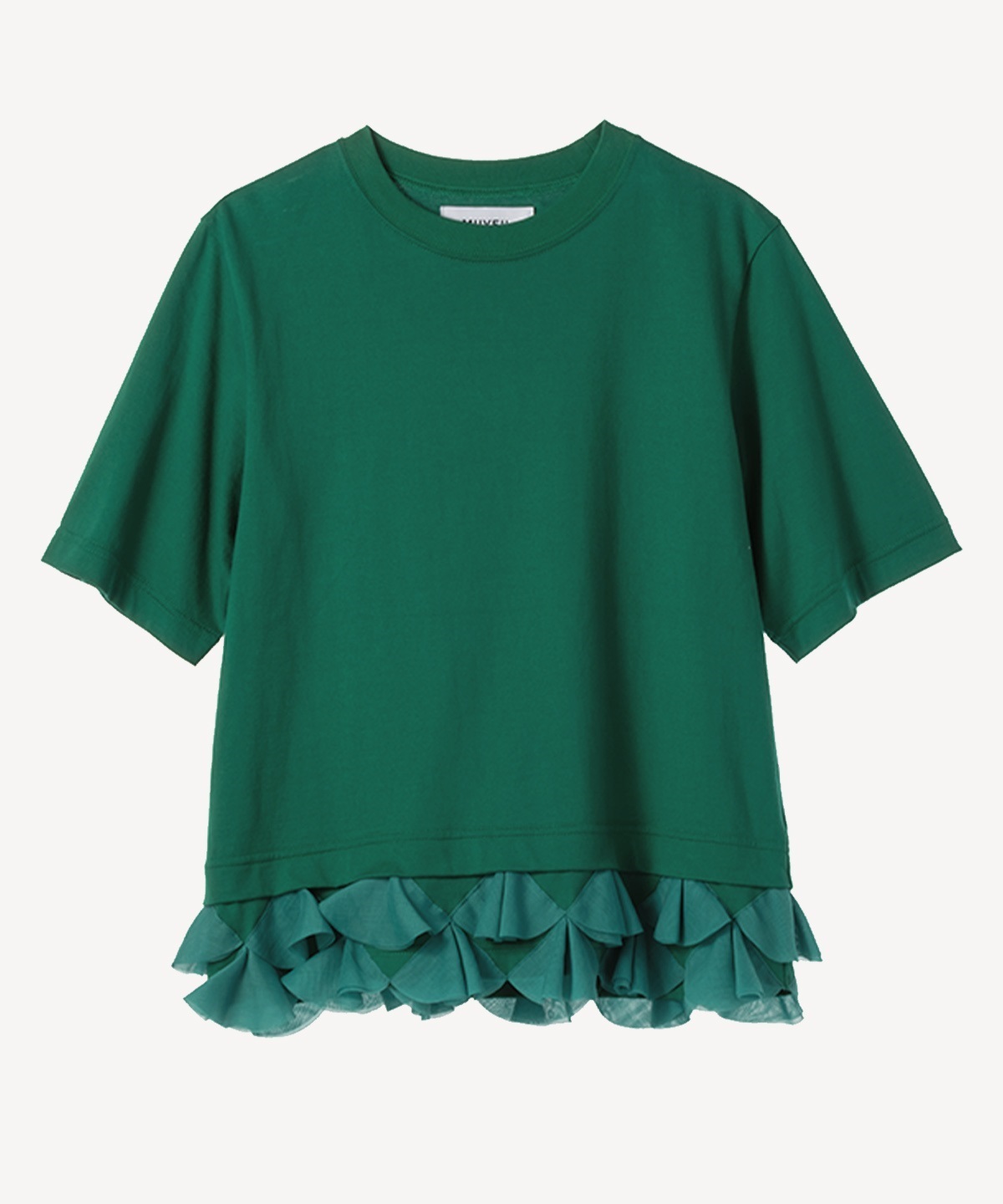 裾モチーフTシャツ(green-36)