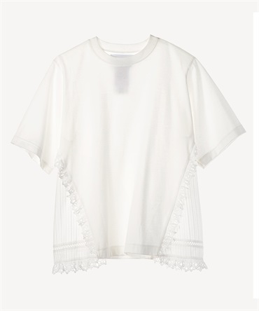 リメイク風レースTシャツ(white-36)