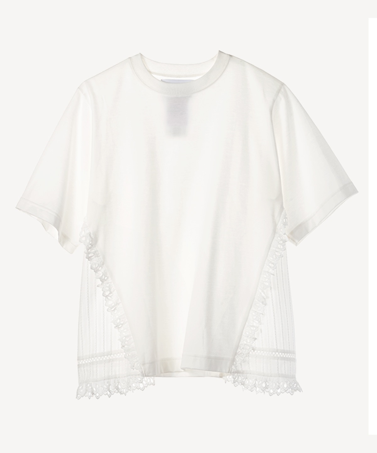 リメイク風レースTシャツ(white-38)