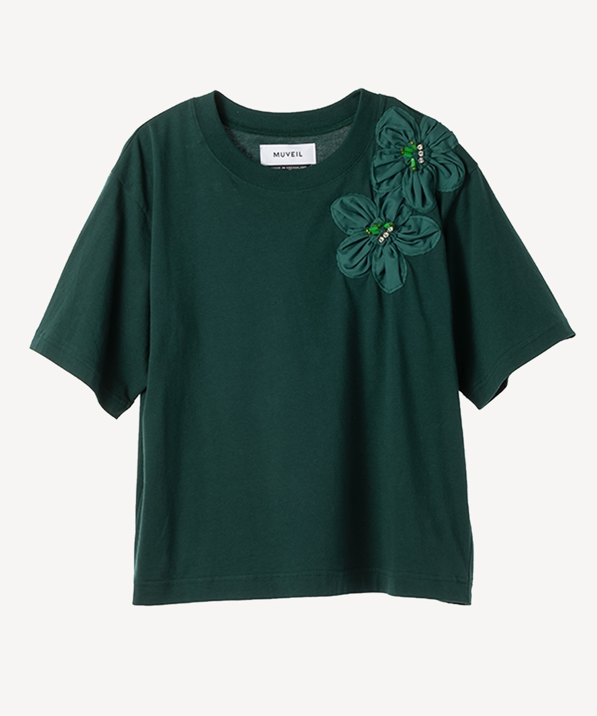 carven フラワー 刺繍 トップス カットソー Tシャツ - www.iq.com.tn