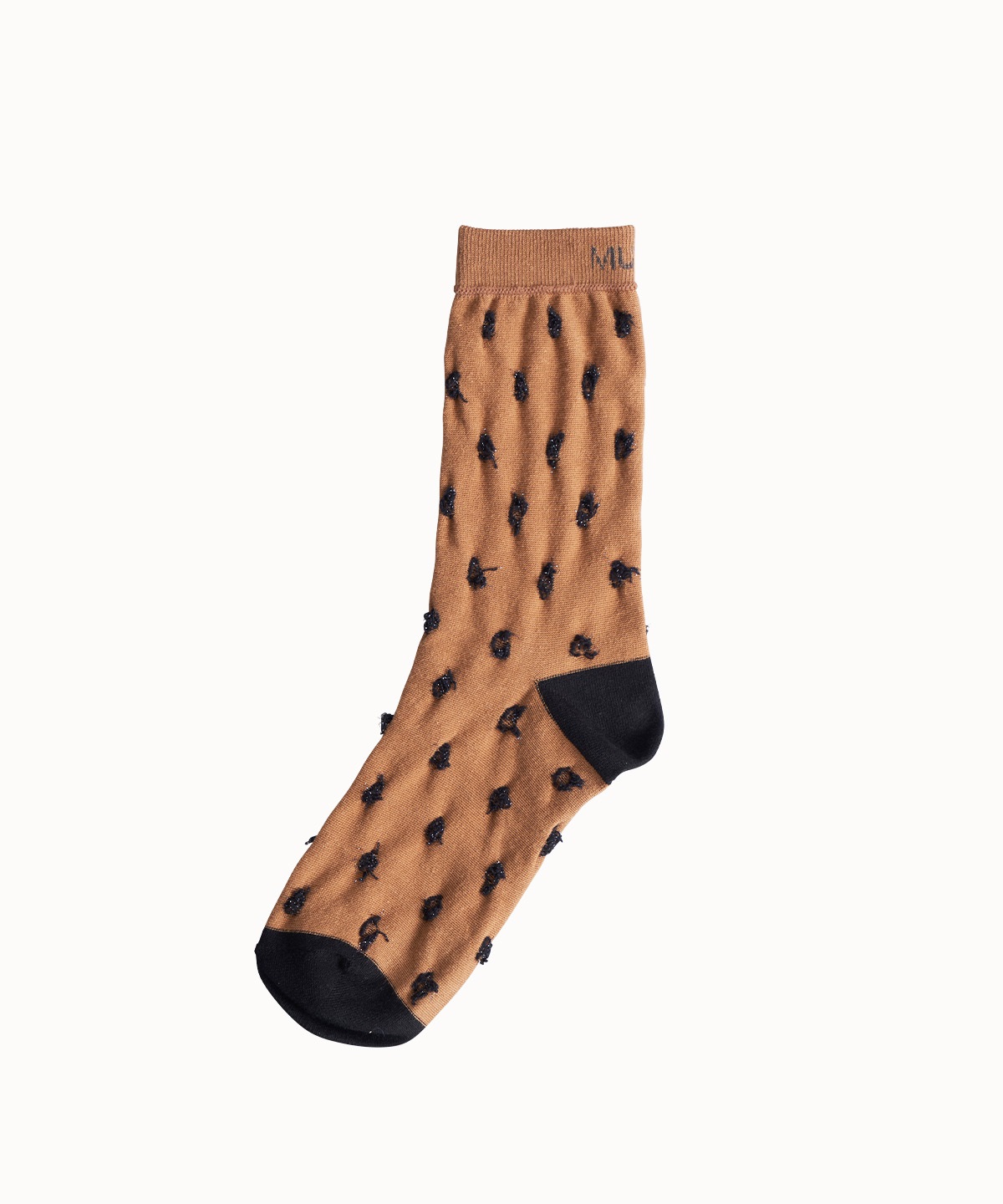 ドットソックス(brown-F)