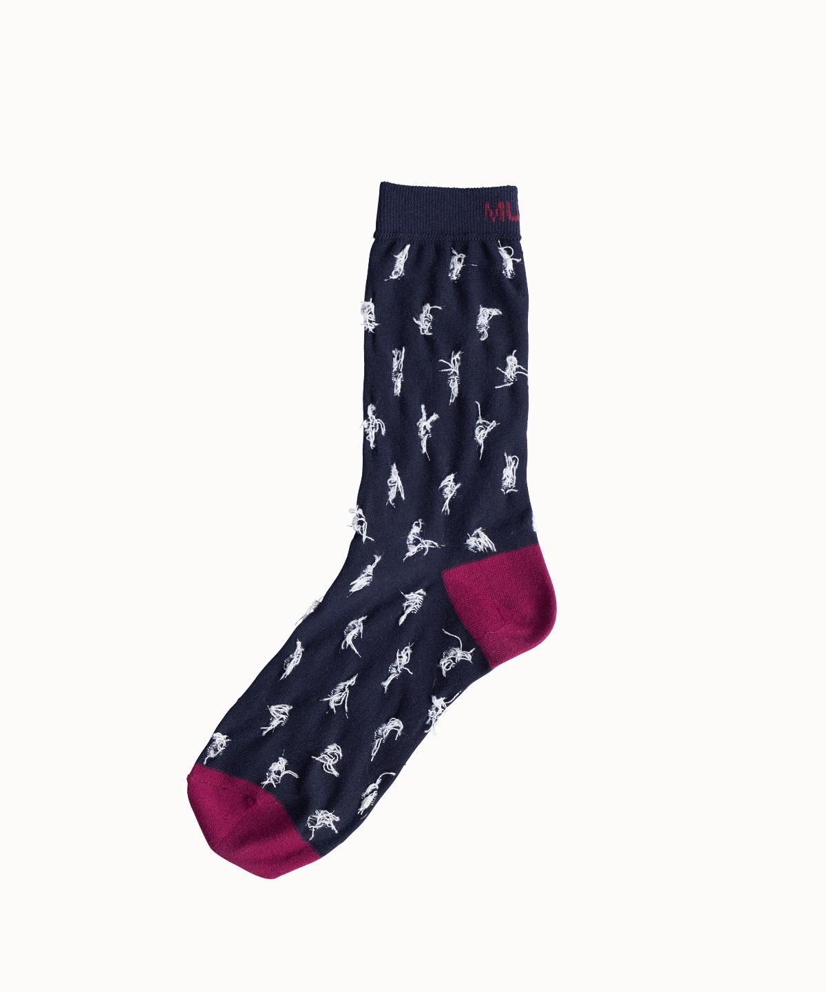 ドットソックス(navy-F)