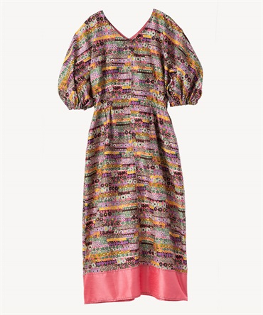 ミックスフラワーワンピース(pink-36)