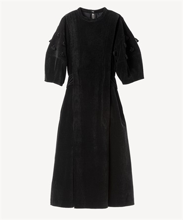 コーデュロイワンピース(black-36)