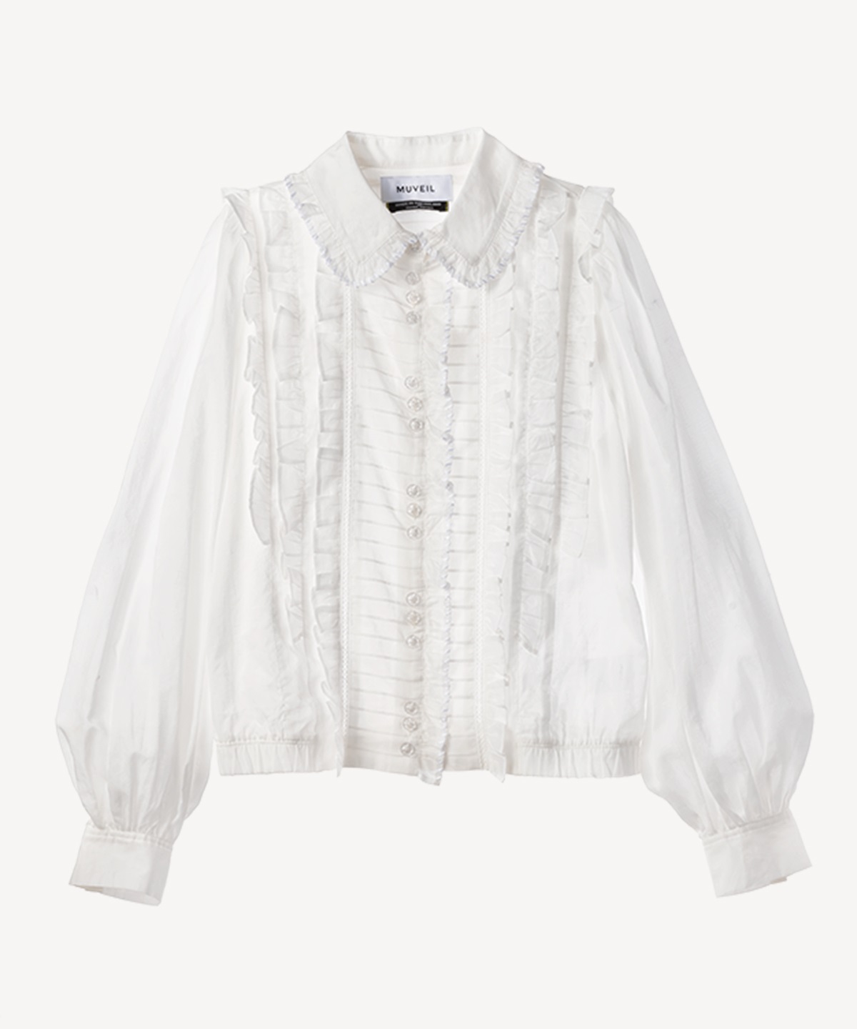 シアーフリルブラウス | MUVEIL Online Shop