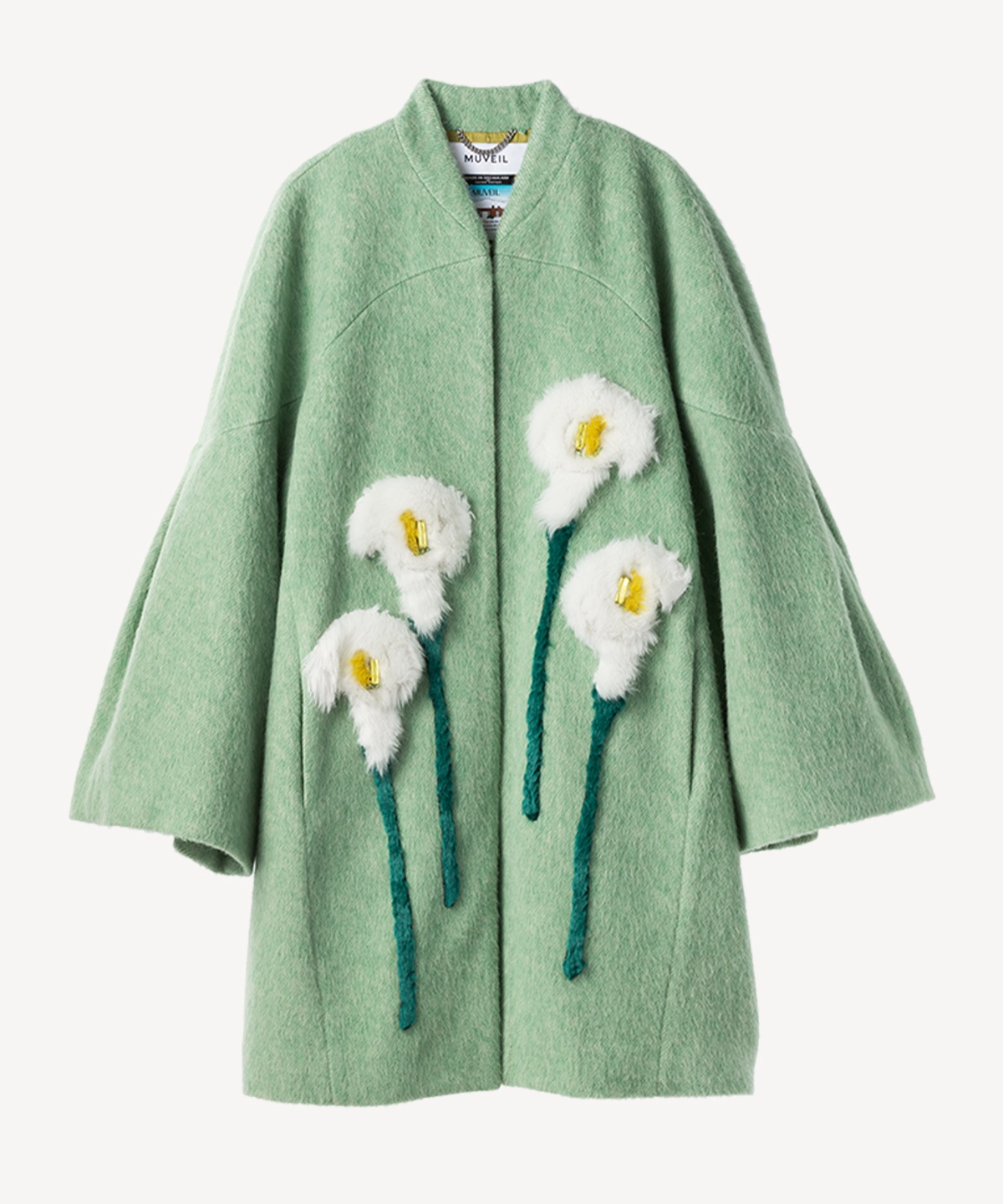 カラーモチーフコート(mint green-36)
