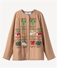 ベジタブル刺繍ジャケット(beige-36)