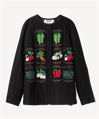 ベジタブル刺繍ジャケット(black-36)