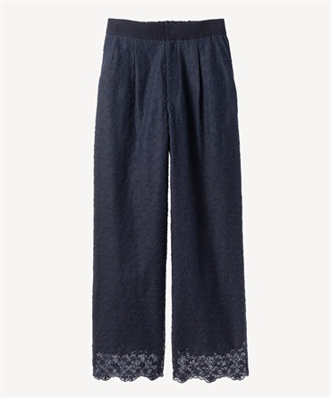 フラワーレースパンツ(navy-36)