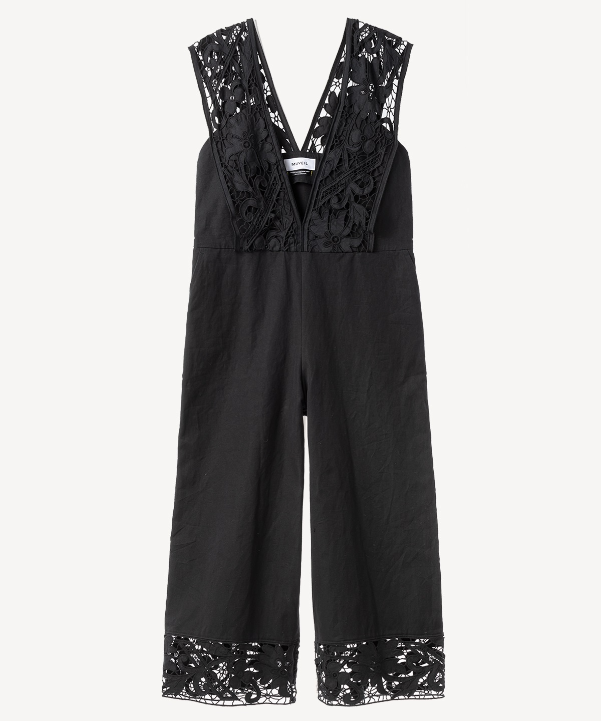 レースサロペット(black-36)