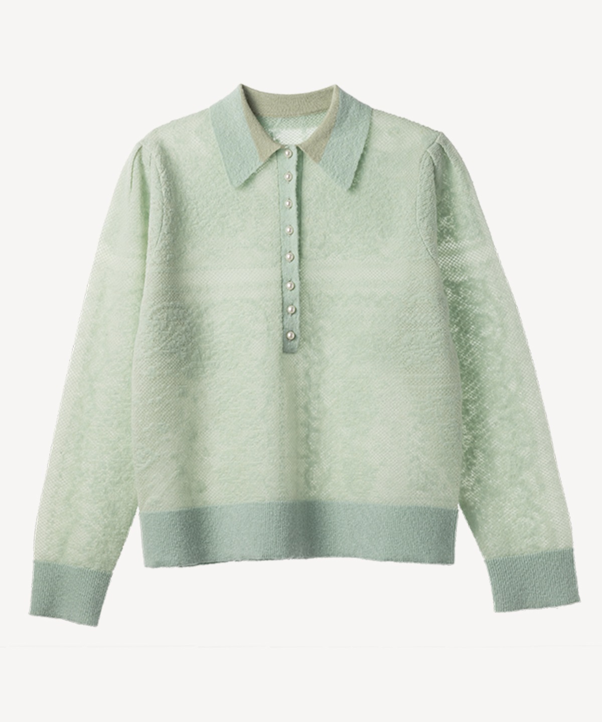 バンダナ柄ニットプルオーバー(mint green-36)