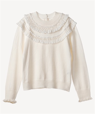 スモッキングプルオーバー(white-36)