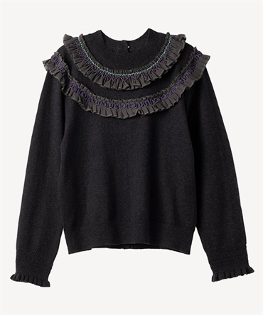 スモッキングプルオーバー(dark gray-36)