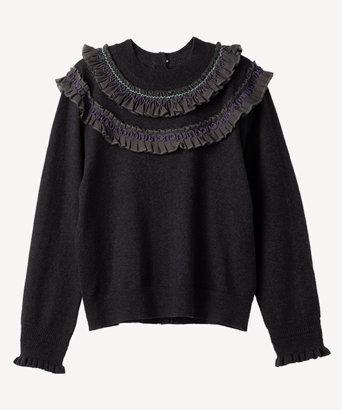 スモッキングプルオーバー(dark gray-36)