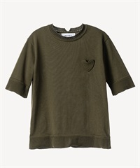 ハートパッチプルオーバー(khaki-36)