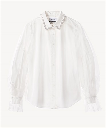 ファッションの クリーニング済み ミュベールレーストップス Tシャツ 