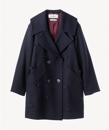 メルトンダブルコート(navy-36)