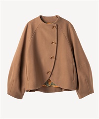 ラウンドヘムコート(beige-36)