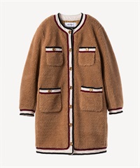 トリミングボアコート(camel-36)