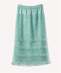 チュールフリルスカート(mint green-36)