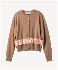 バックフリルカーディガン(beige-36)