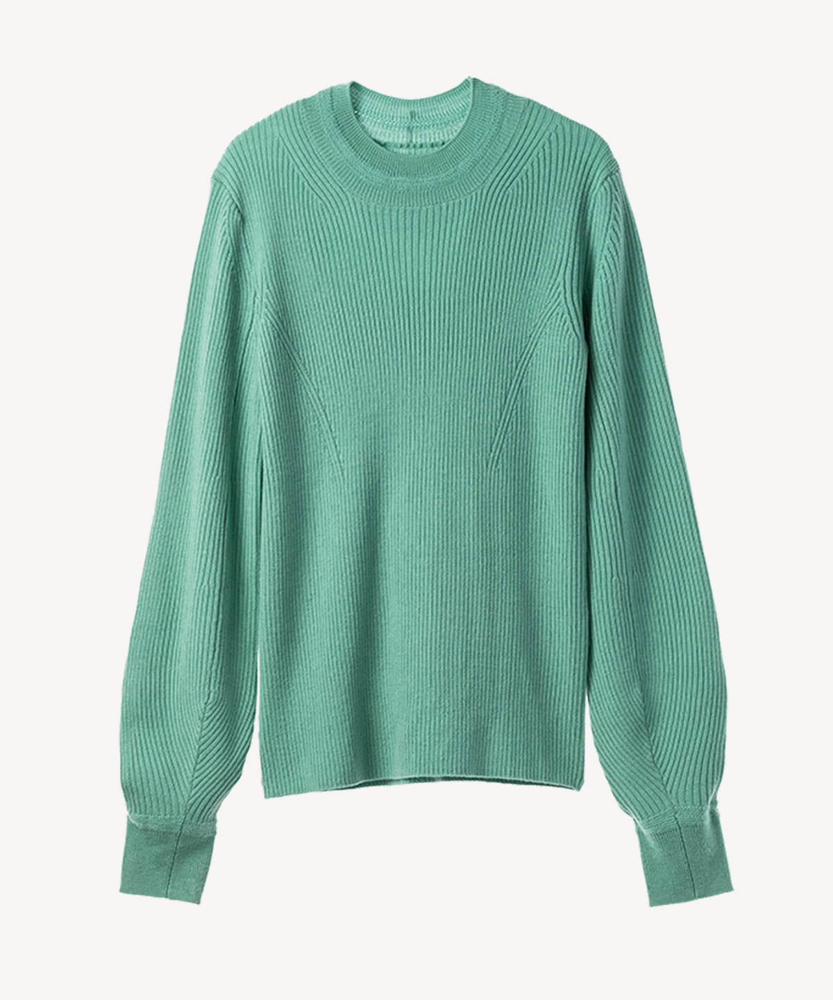 パール付リブプルオーバー(mint green-36)